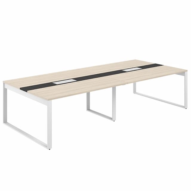 Стол для переговоров 3200х1638х750 Norden Allegro AG.2-3216.AR.72.WH.AN