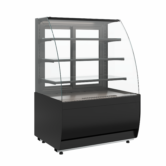 Витрина нейтральная Carboma FLANDRIA 2 K70 N 0,9-1 LIGHT (версия 2.0) (9005)