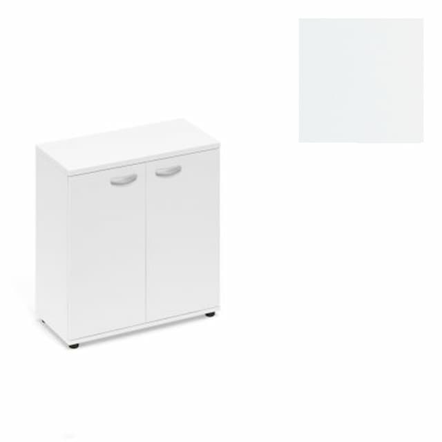 Шкаф низкий закрытый Юнитекс А4 (78x36.4x81) А4 9351 БП белый премиум