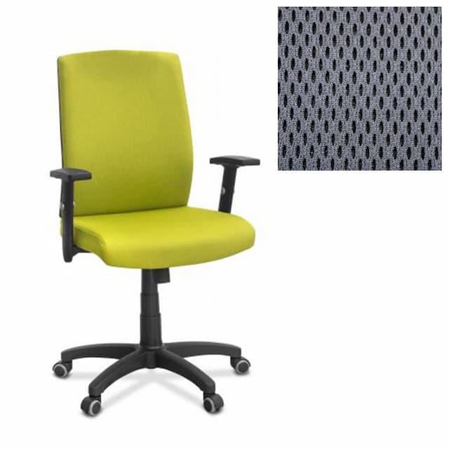 Офисное кресло для персонала Юнитекс Alfa A/SL/1D ткань TW серая