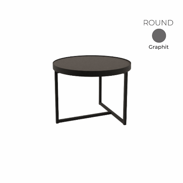 Стол журнальный круглый Алсав 21ROUND.006 Graphit
