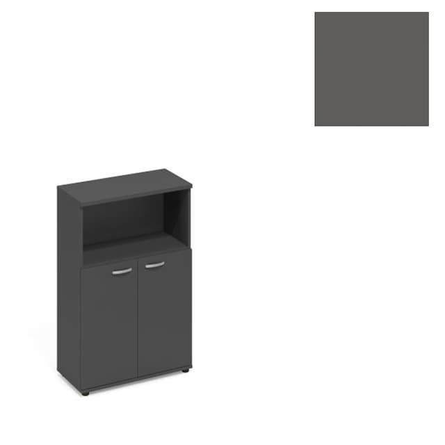 Шкаф средний полузакрытый Юнитекс А4 (78x36.4x119.4) А4 9363 АР антрацит премиум