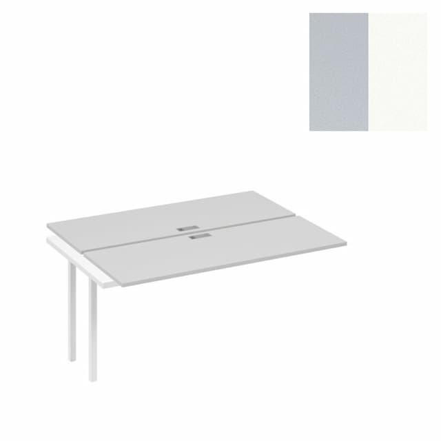 Секция станции Юнитекс А4 (2х160) с каркасом QUATTRO А4 Б4 172-1 СЕ (160x124x75) серый/металлокаркас белый