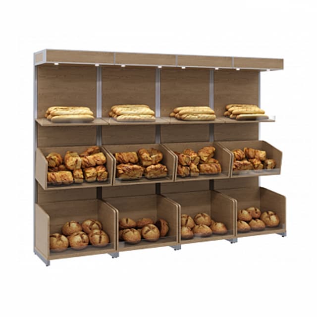 Нейтральная пристенная витрина Полюс CARBOMA S6-22 04