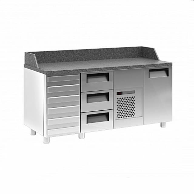 Стол холодильный Полюс 700 PIZZA ONE SIDE T70 M3pizza-1-G 9006