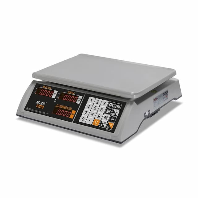 Торговые настольные весы MERTECH M-ER 327 AC-15.2 "Ceed" LED Белые